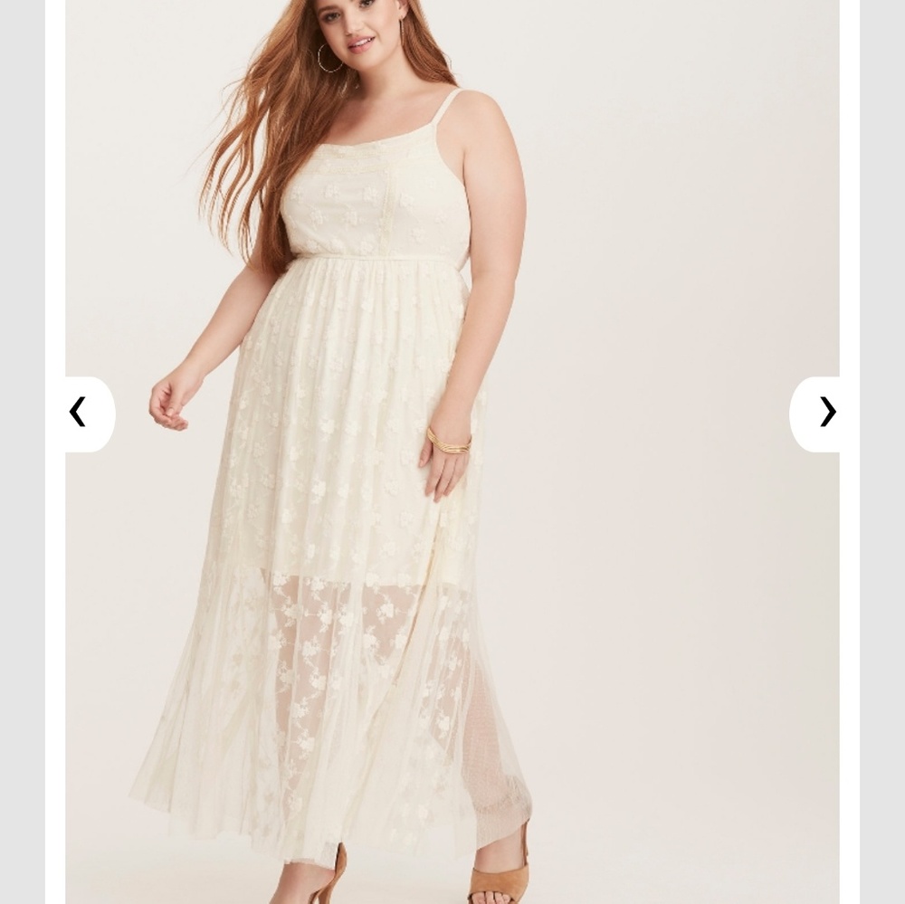 Torrid Mixed Lace Maxi Dress